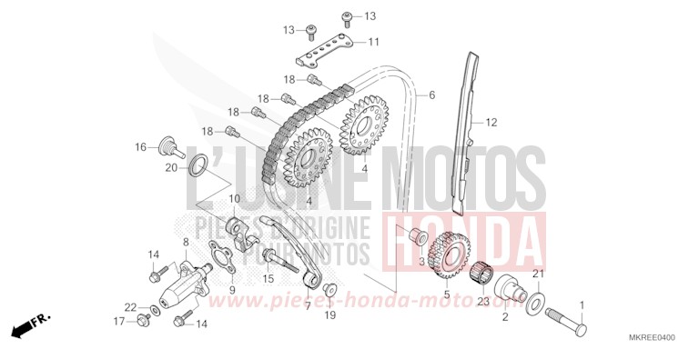 NOCKENWELLENKETTE/SPANNVORRICHTUNG von CBR1000RR SP SP1 SP2 GRAND PRIX RED (R380) von 2024